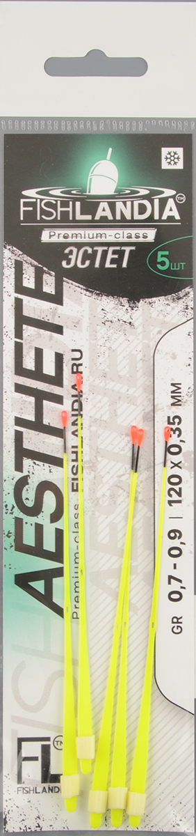 Сторожок Fishlandia лавсановый Эстет Лимон 120*0,35мм 0,7-0,9гр