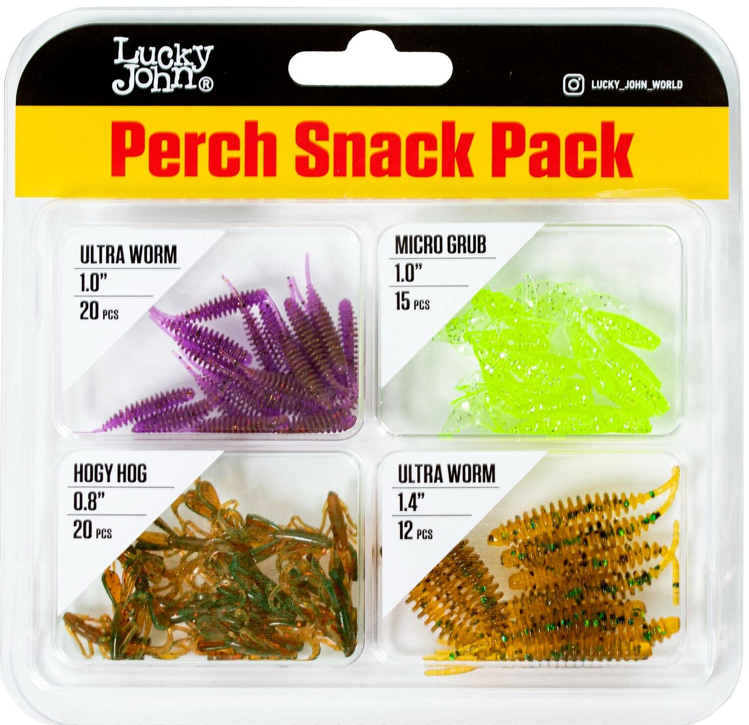Набор приманок Lucky John Pro Series Perch Snack Pack Mix 4