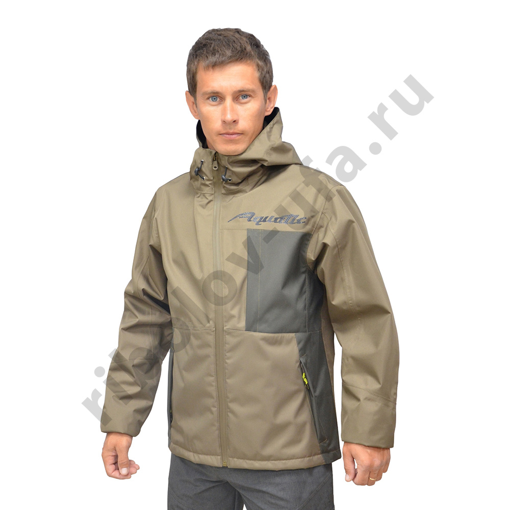 Куртка Aquatic КД-02Ф от дождя (цвет falcon, ткань мембрана 10000/10000) р. 48-50