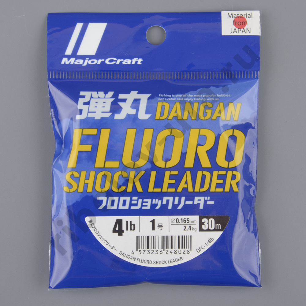 Леска Major Craft Dangan Fluorocarbon 30м, DFL-0.148мм 3lb 