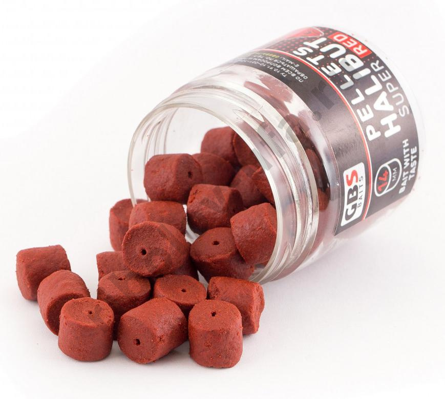 Пелец насадочный GBS Baits 8мм 100гр (банка) Super Red Супер красный