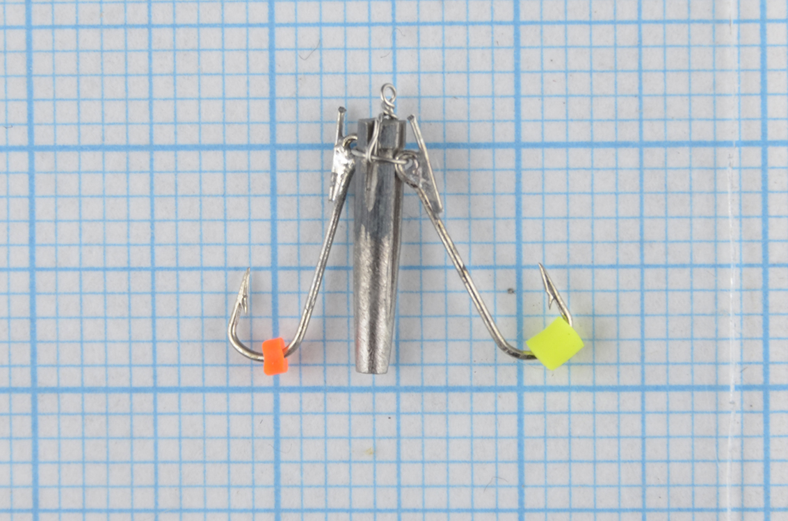 Мормышка Wormix точеная вольфрамовая Ведьма d=2 2-крючка 0,4гр арт. 705