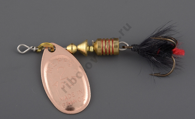 Блесна Mepps Aglia Mouche Noire № 2, медь (4,5гр.)