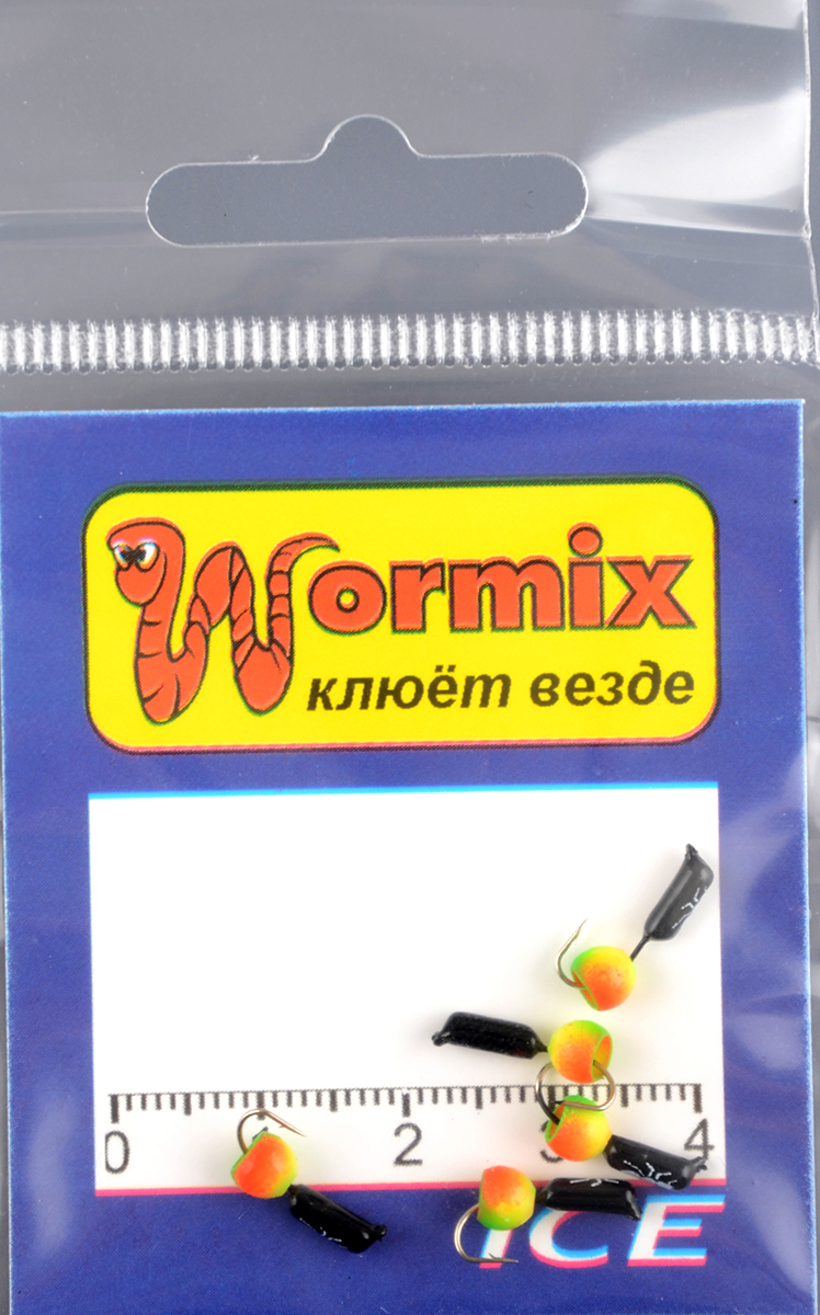 Мормышка Wormix материал WCP 16 Столбик черный d.2мм 0,26гр 