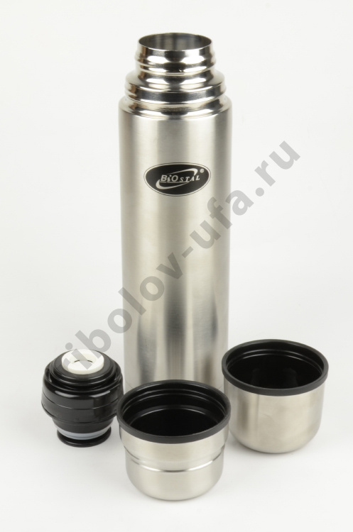 Термос Biostal узк. горло с 2-я чашками 1,0л (NB-1000К2)