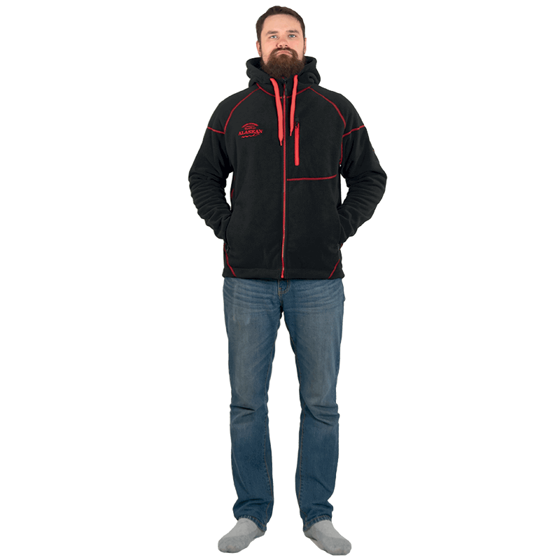 Куртка флисовая Alaskan Blackwater р. XL с капюшоном