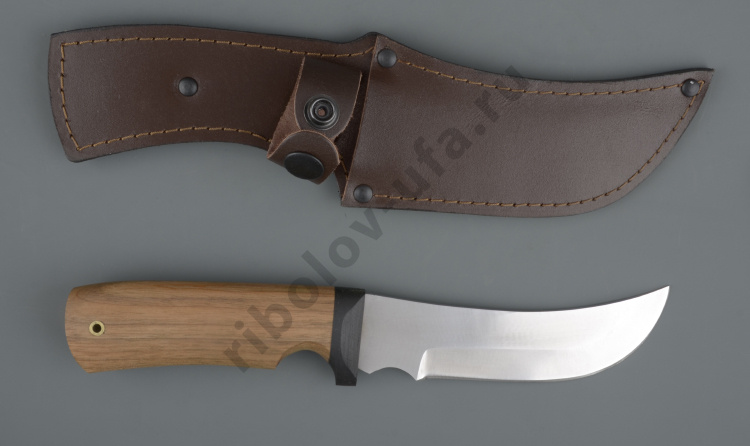 Нож упрощ. Олень хирургич.нерж.сталь, 65х13, орех (ручная работа)