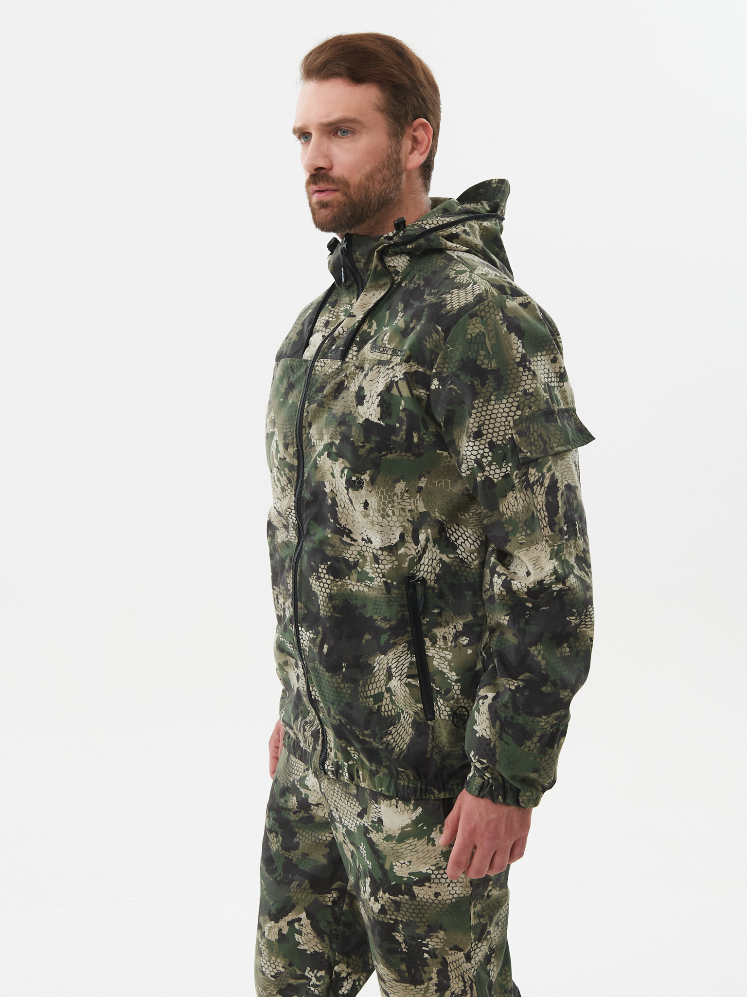 Костюм летний Huntsman Стрелок Антимоскит цв. Зеленый Питон ткань Сорочка  р. 52-54, рост 170-176