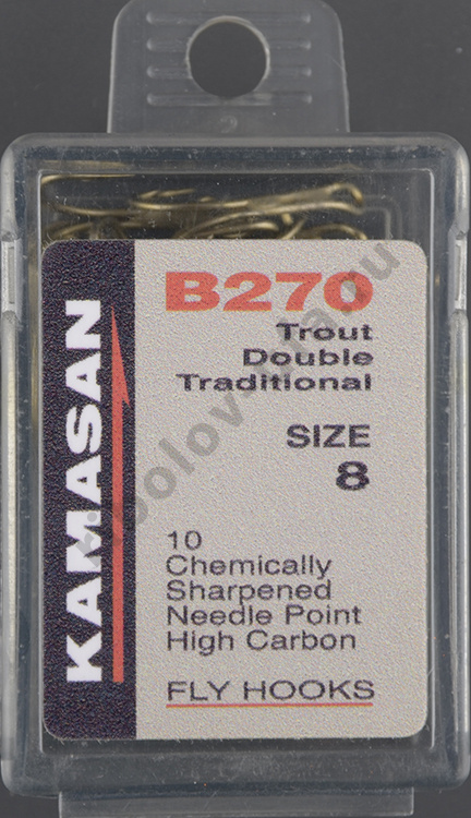 Крючки двойники Kamasan B270 #8 (10шт)