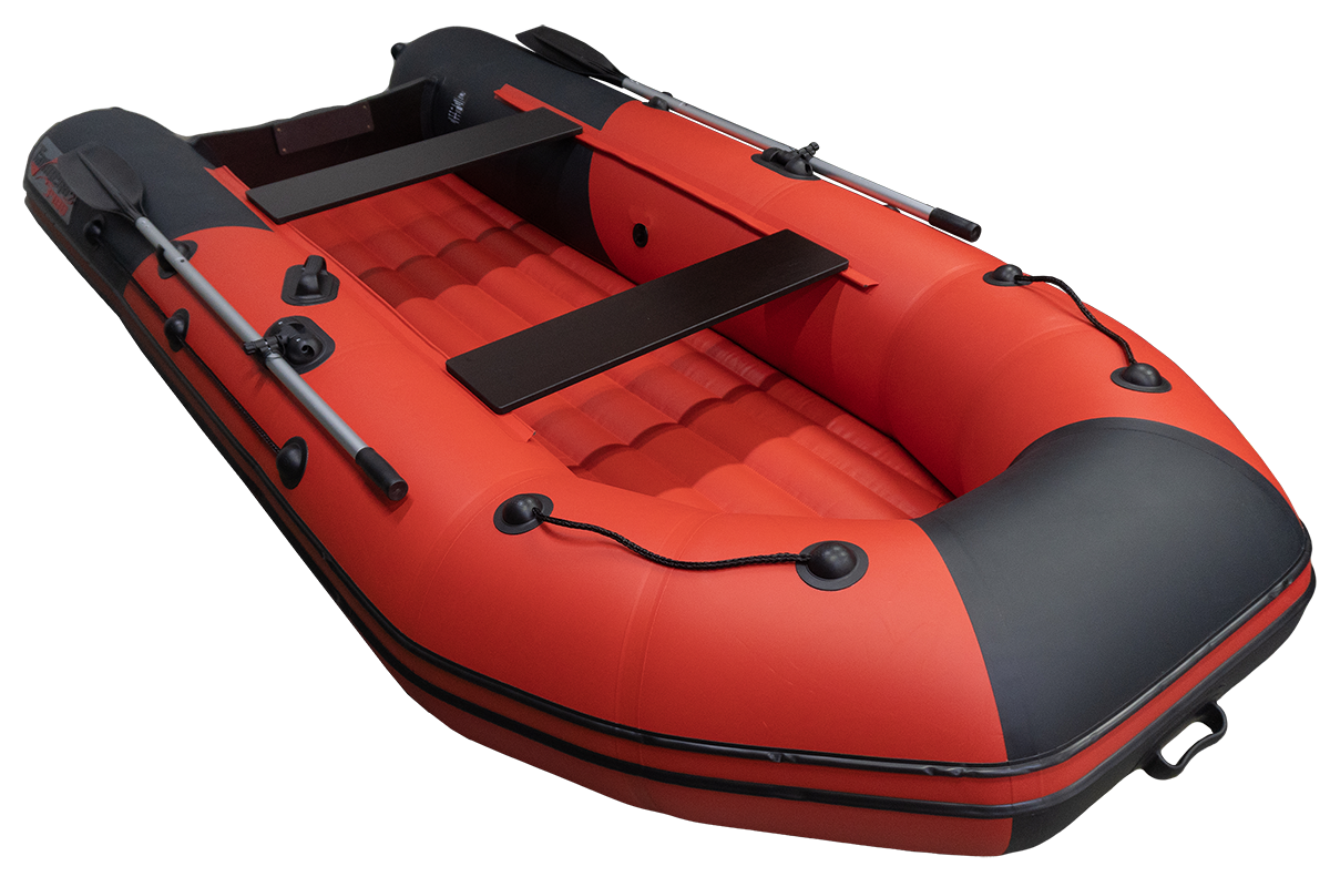 Лодка Таймень NX 3400 НДНД PRO красный/черный