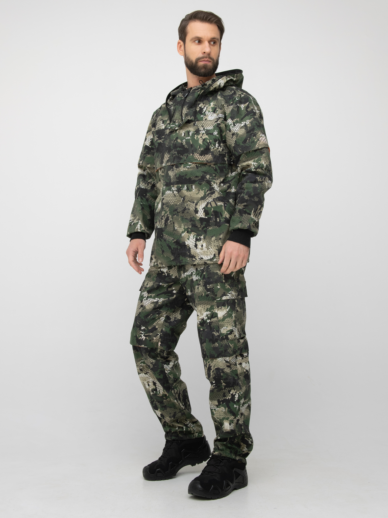 Костюм Huntsman Антигнус-Люкс с ловушк. и пыльн. цв. Зеленый питон, тк.Сорочка. р. 60-62 (182-188)