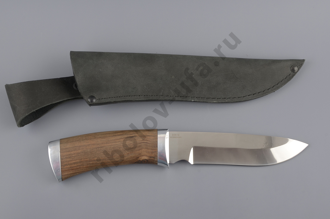 Нож Тур кованая нерж.сталь, 95х18, орех (ручная работа)