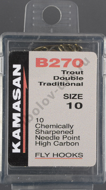 Крючки двойники Kamasan B270 #10 (10шт)