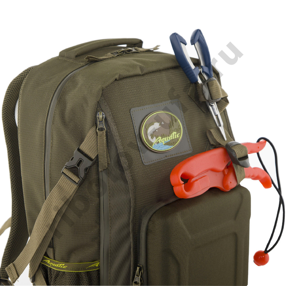 Рюкзак Aquatic РК-02Х рыболовный с коробками Fisherbox (хаки)