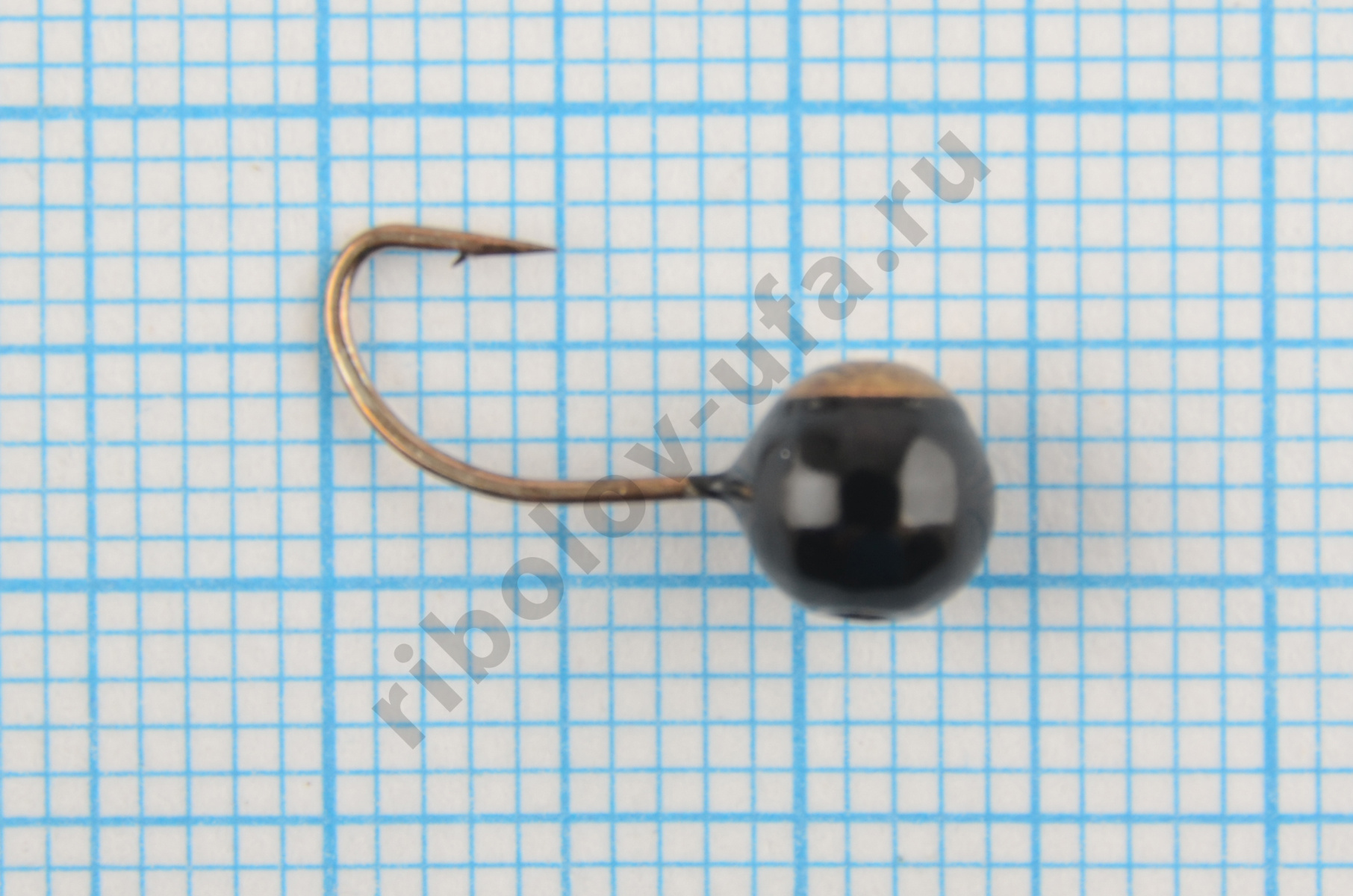 Мормышка Мир Вольфрама Дробь с коронкой д. 5 мм черная