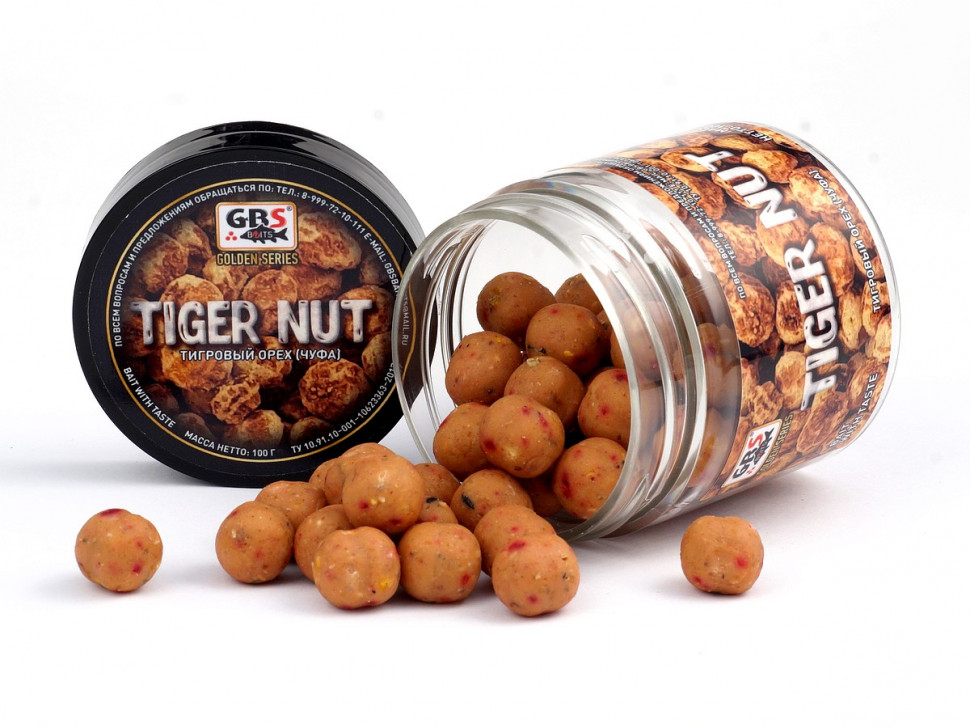 Бойлы GBS насадочные 15мм 132гр (банка) Tiger nut