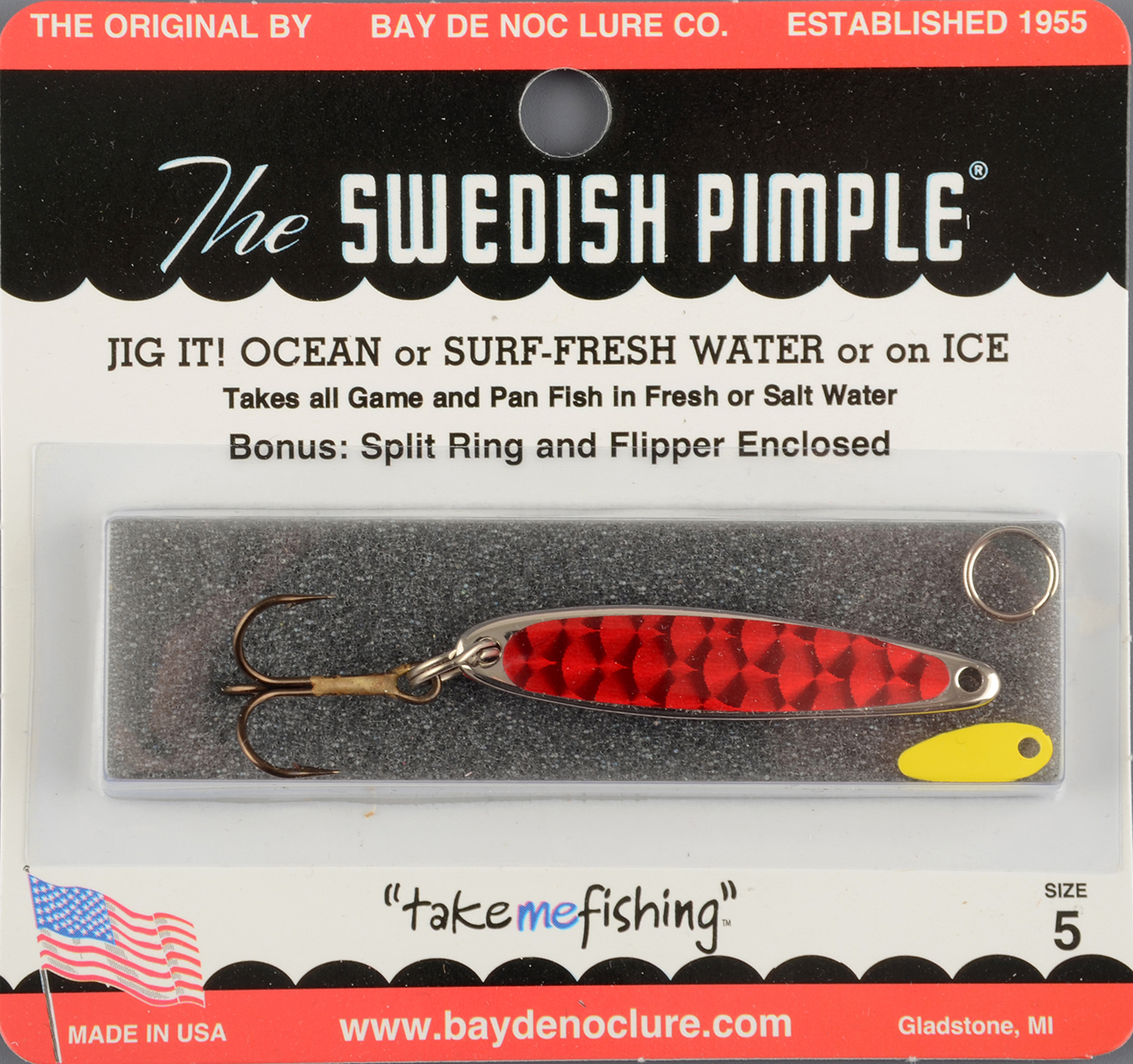 Блесна Swedish Pimple Prisma №5 ZR