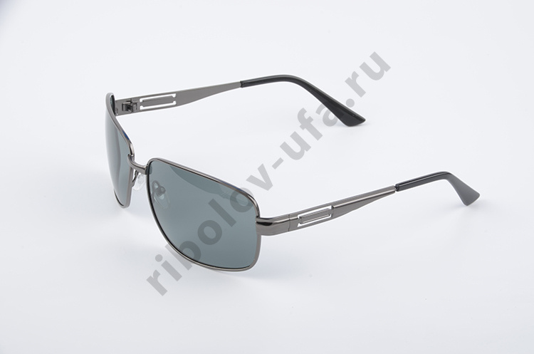 Очки No name поляризац (с чехлом и салфеткой) черн./темн.мет./мет. (3023)