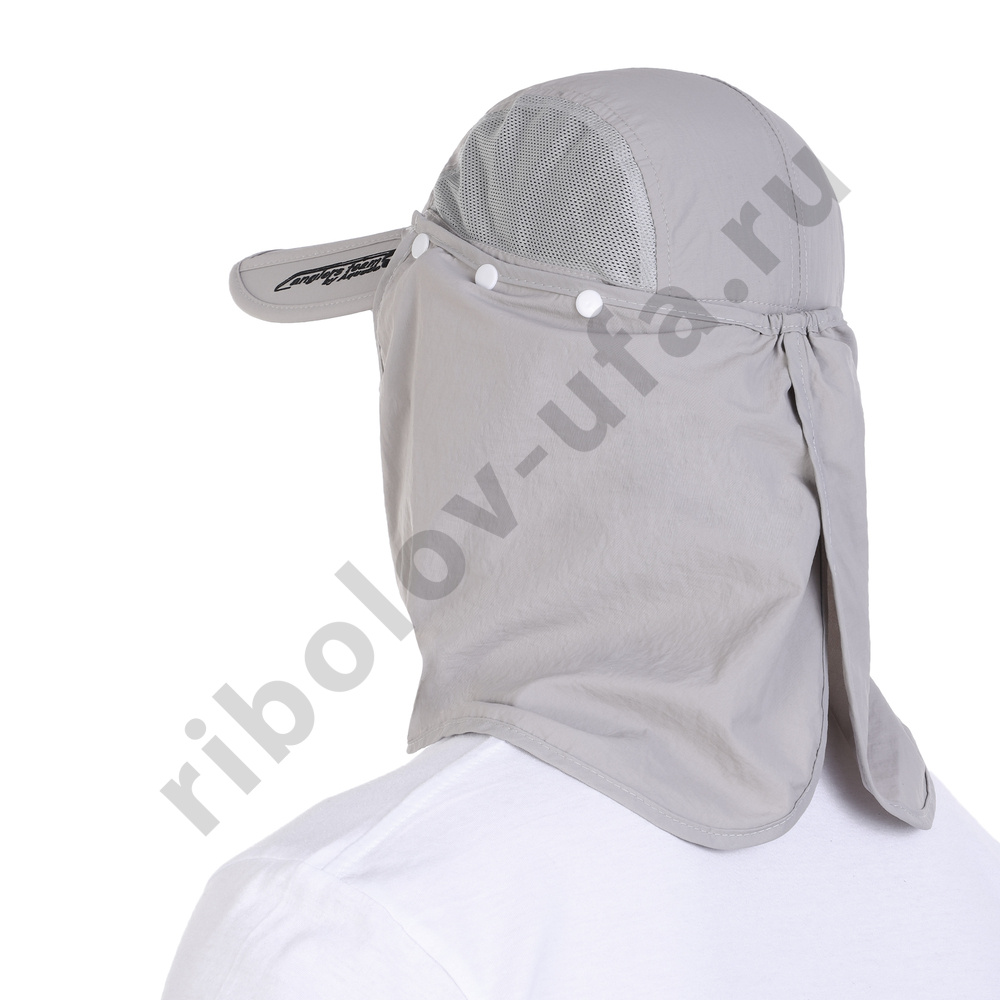Кепка Aquatic KA-15СС складная с защитой лица и шеи цв.св-серый