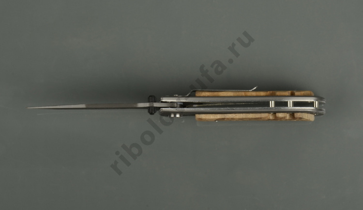 Нож складной Kosadaka N-F37W 20.5/12.0 см, дамасский, с деревянной накладкой