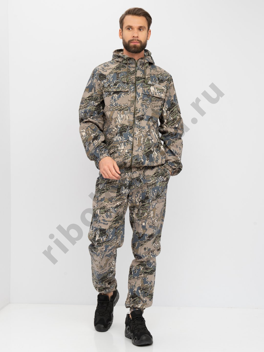 Костюм летний Huntsman Стрелок Антимоскит цв. Лабир ткань Сорочка  р. 44-46, рост 170-176