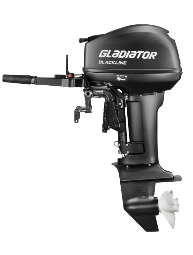 Лодочный мотор 2-х тактный Gladiator G9.9FHS New BlackLine