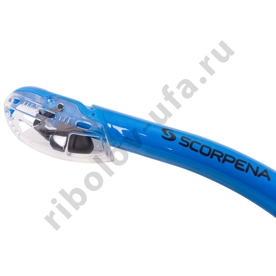 Трубка Scorpena K2 c двумя клапанами, синяя