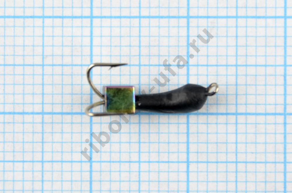 Мормышка Wormix точеная вольфрамовая Коза d=3 Уралка с кубиком Хамелеон арт. 179