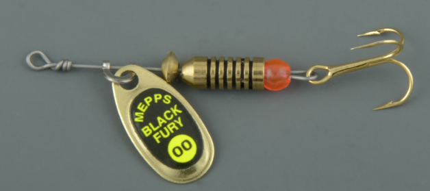 Блесна Mepps Black Fury № 00 золото/зеленый (1,5гр)