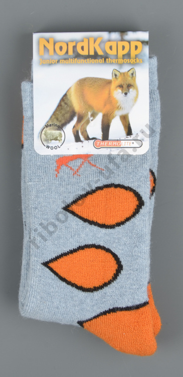 Термоноски AVI-Outdoor Junior (арт. 505) с шерстью мериноса 40%, р. 28-31, Рисунок-капелька (-30)