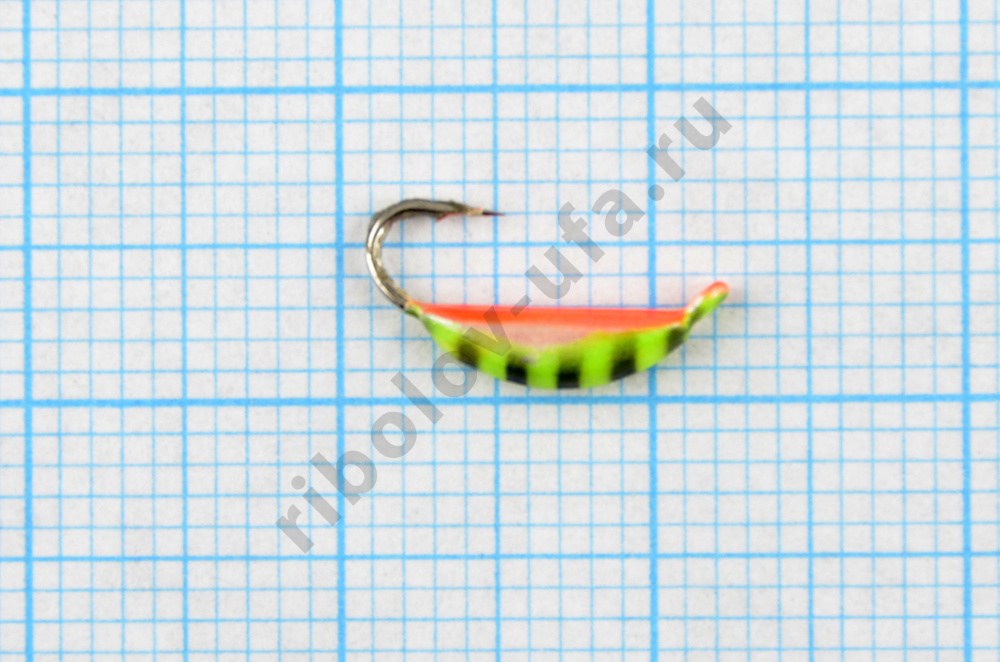 Мормышка вольфрам Bravo Fishing Супер банан с ушком крашенный 2,5 мм 0,68 гр., 41