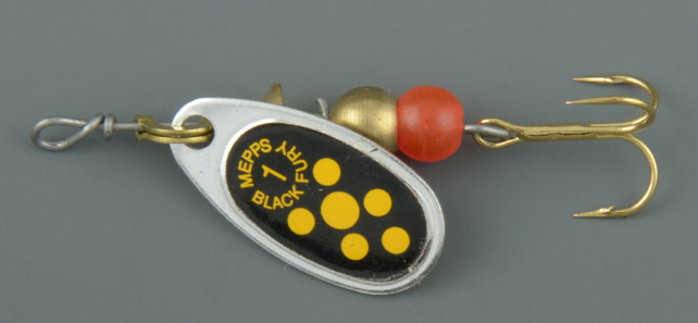 Блесна Mepps Black Fury № 1 серебро/желтый (3,5гр)