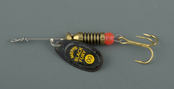 Блесна Mepps Black Fury № 00 черный/желтый