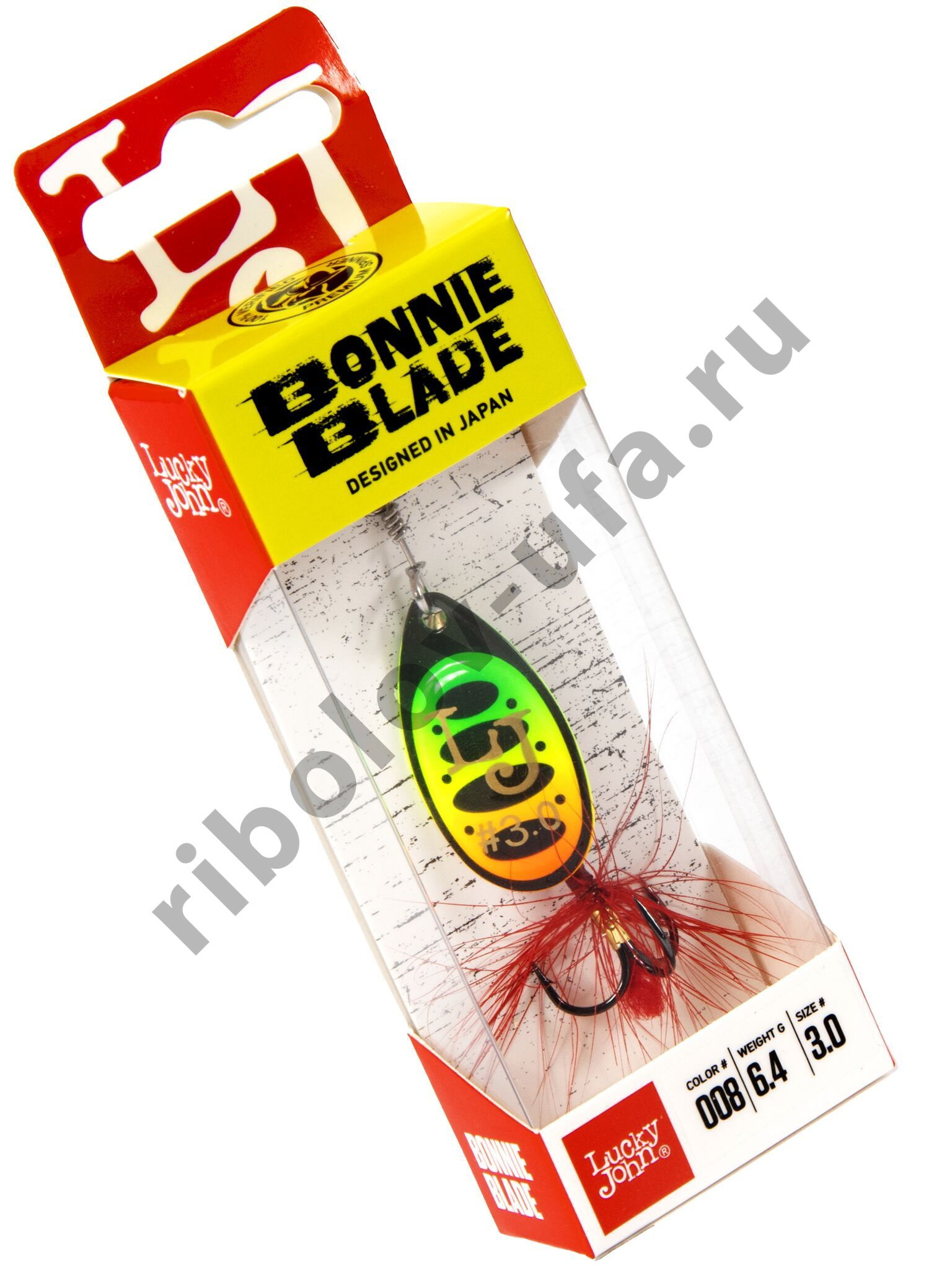 Блесна вращ. Lucky John Bonnie Blade #03, 6.4гр., цв. 008