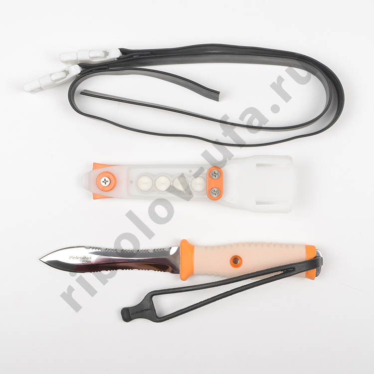 Нож для подводной охоты Pelengas с магнитным креплением Volga WE серретор-серрейтор