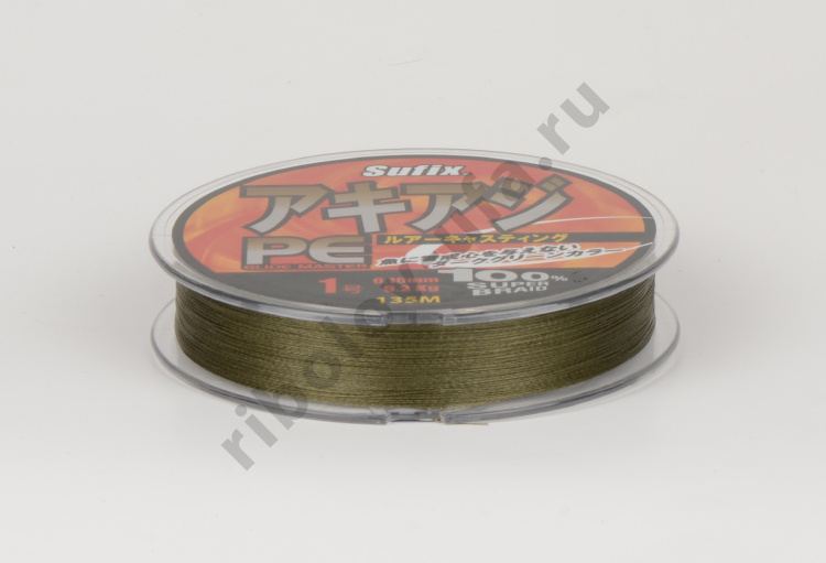 Шнур плетёный Sufix PE Glide Master Multicolor 135м 0.165мм