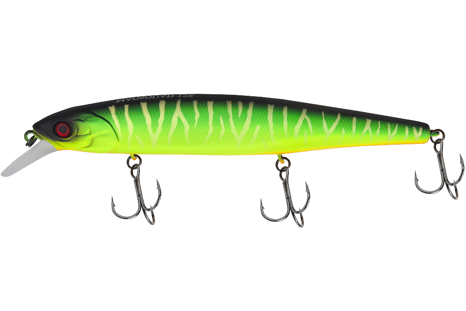 Воблер Jackall Mag Squad дл. 128 мм 21гр 1,0-1,5м suspend цв. uv mat tiger