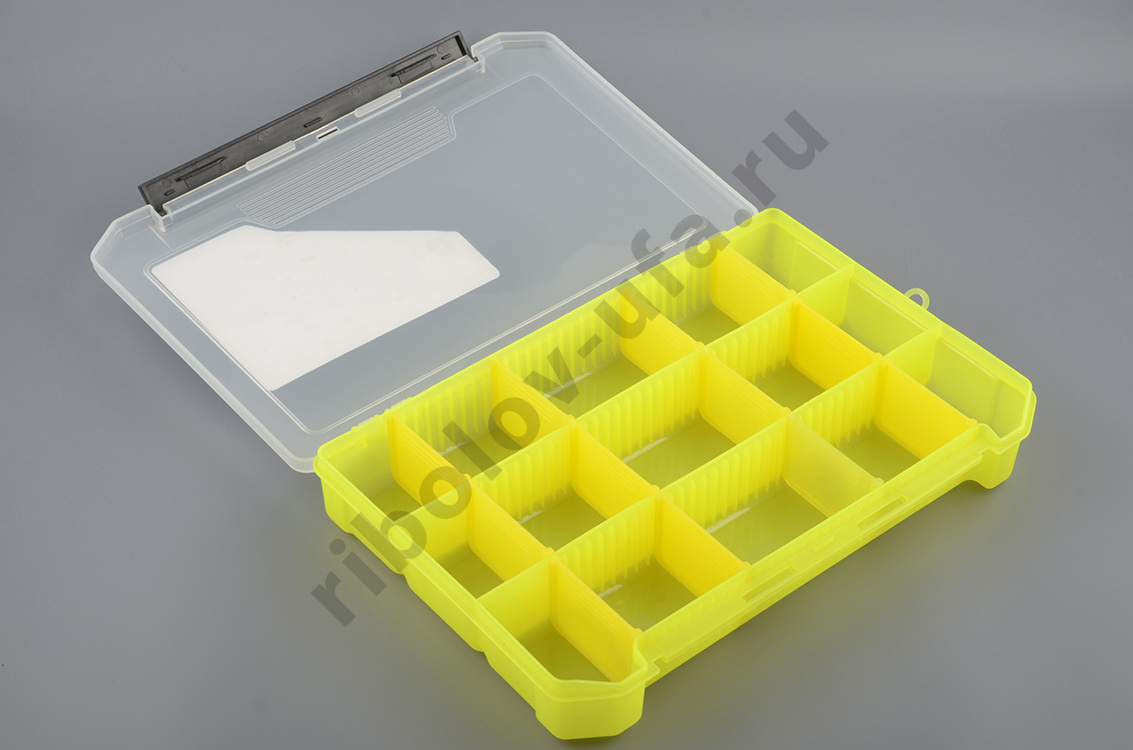 Коробка КДП-3 для приманок 270*175*40мм, цв. желтый Три Кита