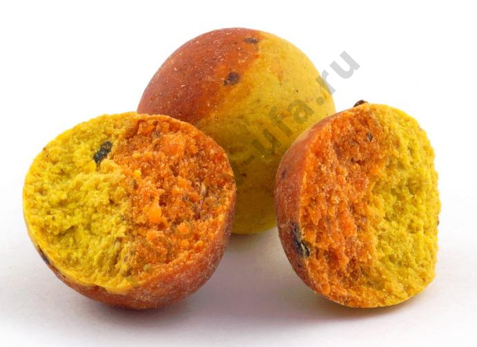 Бойлы GBS Baits Carp вареные прикормочные 20мм 1кг (пакет) Banan Scopex