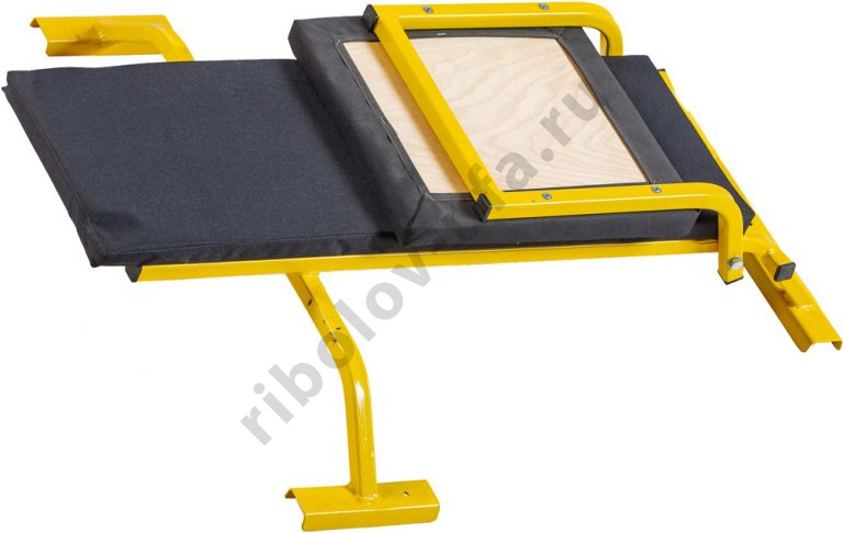 Сиденье продольное со складной спинкой и мягкой сидушкой (в комп.входит крепления к обвязке саней)