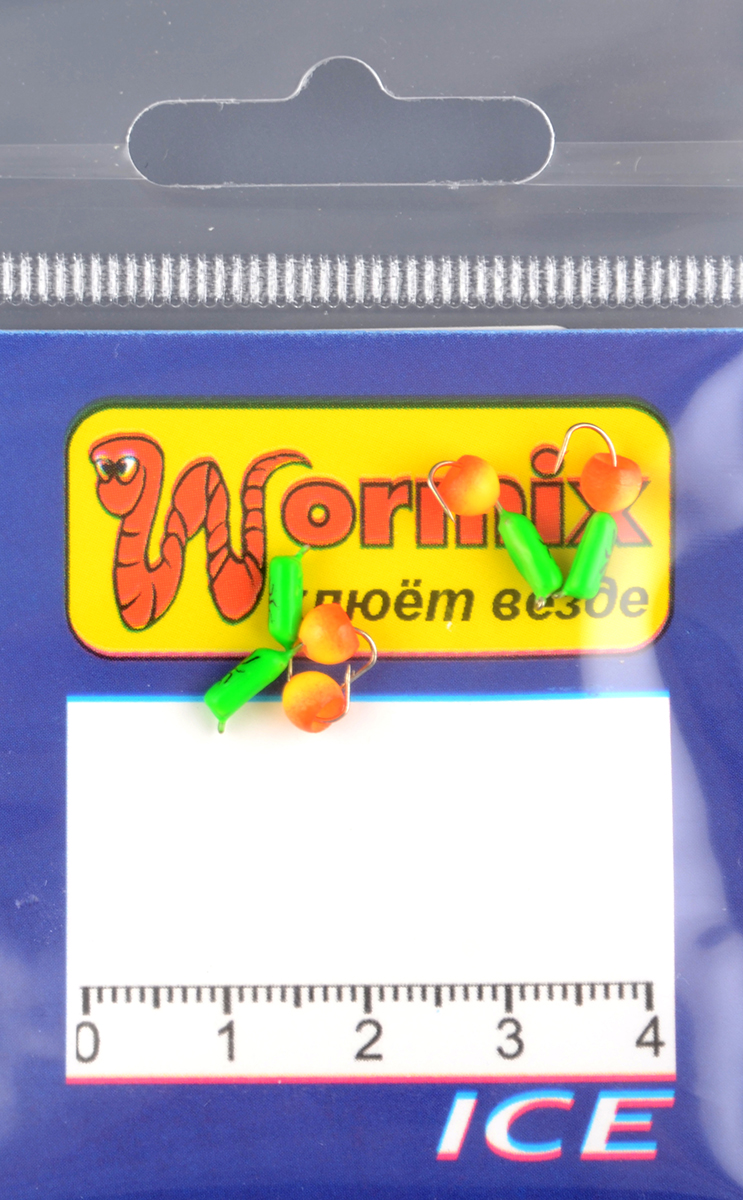 Мормышка Wormix материал WCP 11 Столбик зеленый d.2мм 0,26гр 