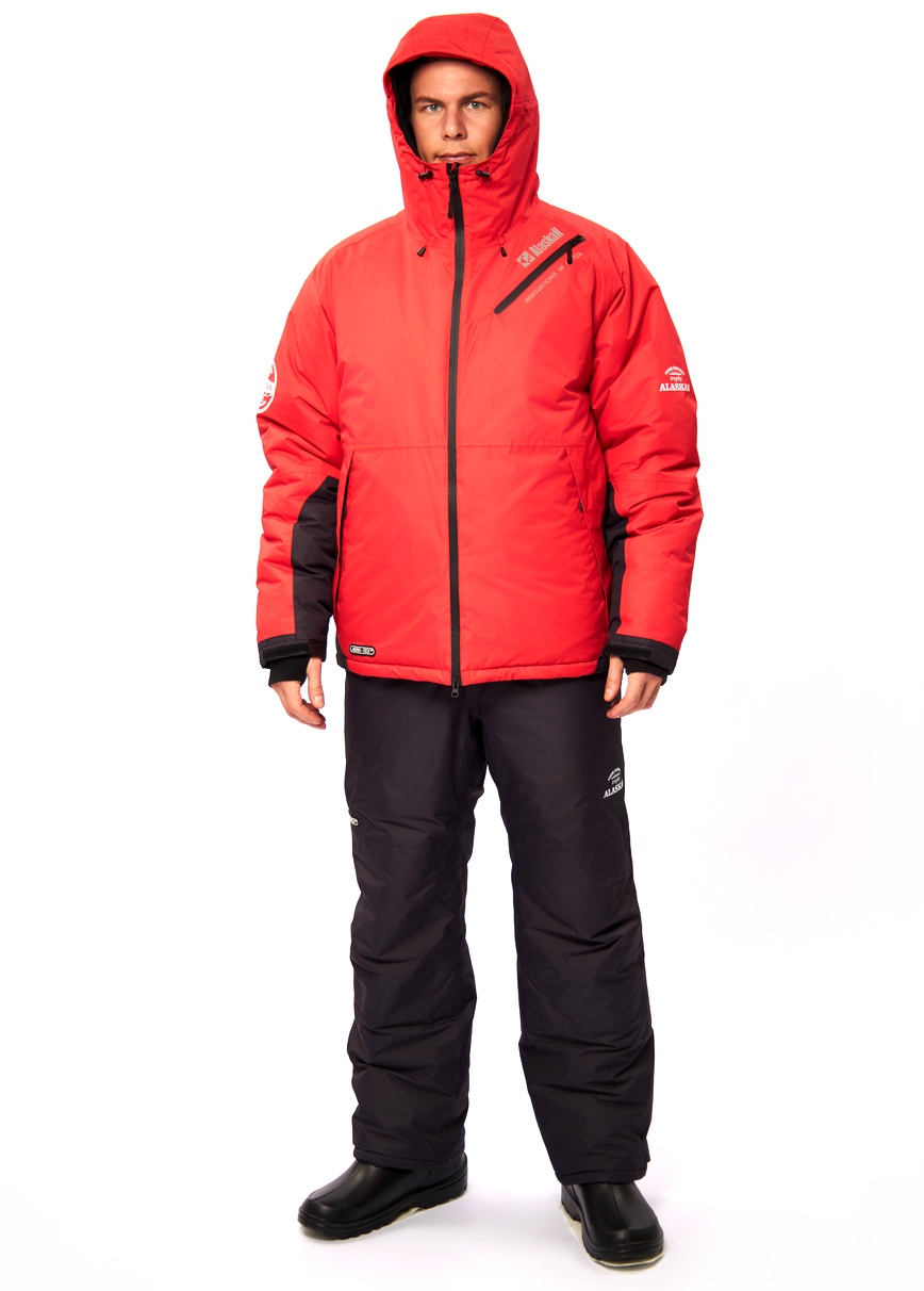 Костюм зимний Alaskan Trophy р.L красный/черный (РР)