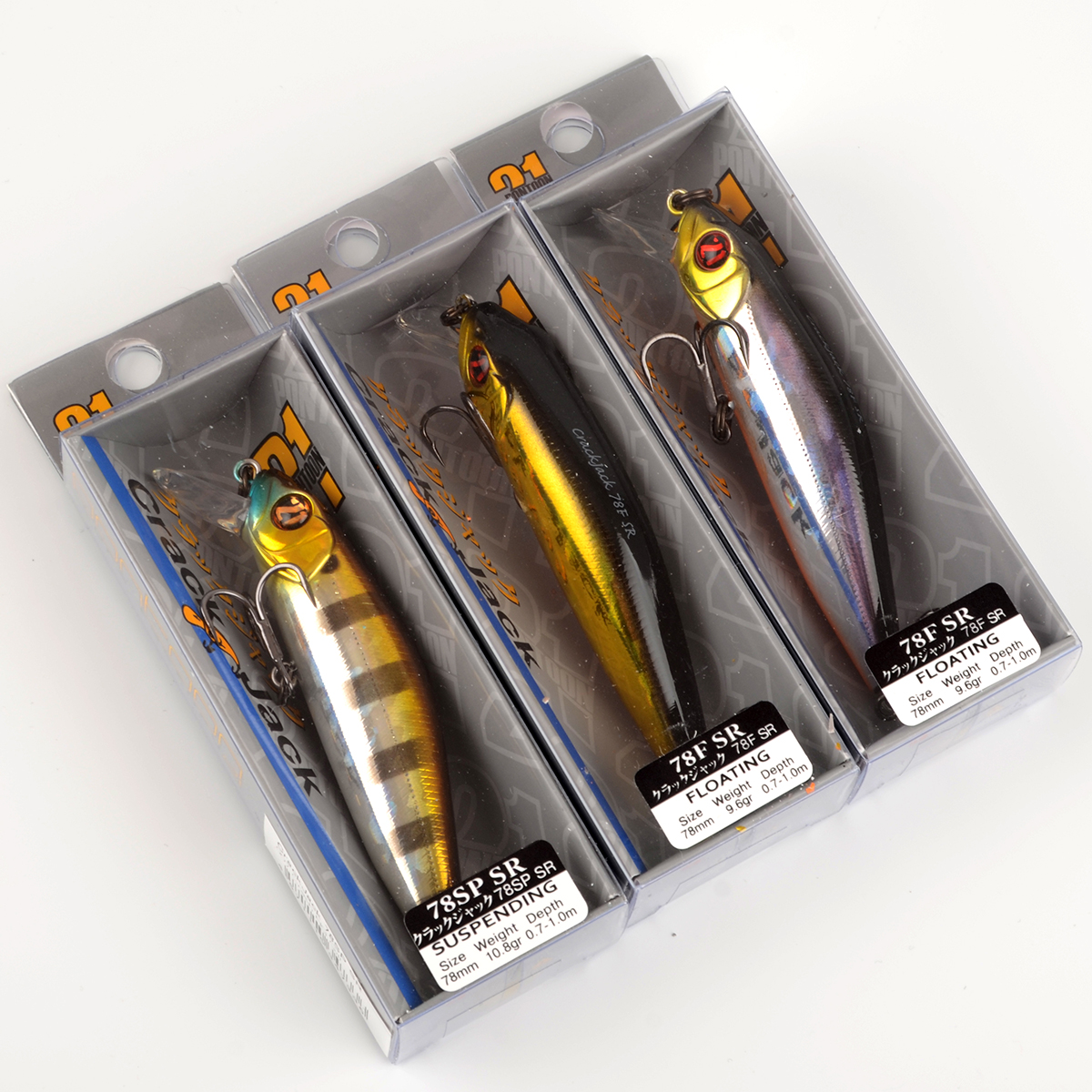 Воблер Pontoon 21 Crack Jack 78F-SR, 78мм., 9.6гр., погруж.0.7-1.0 м., №111Doublet