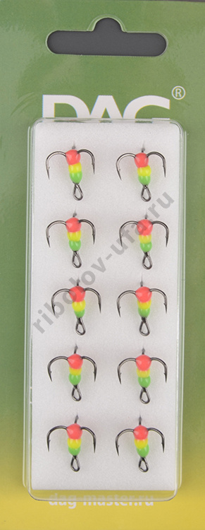 Тройник Dag Master Капля Светофор с кр.Mustad №12