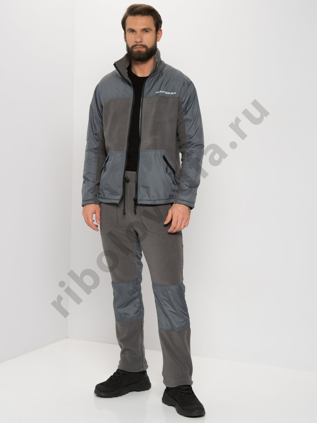Костюм демис. Huntsman Пикник-Люкс цв. Серый тк. Флис р. 52-54 рост 182-188 