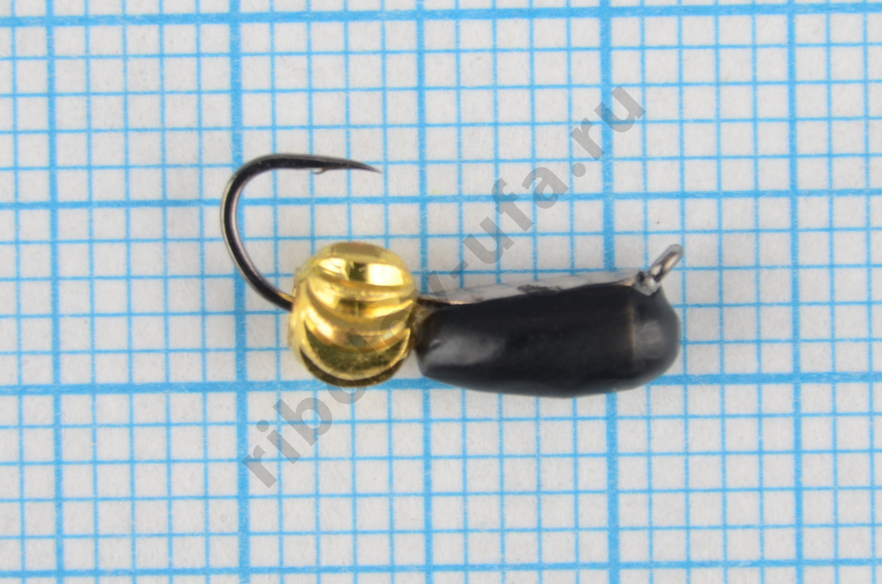 Мормышка Владимирский вольфрам Гвоздик с латун. шариком Зефир 3мм 0,9гр серебр/коронка