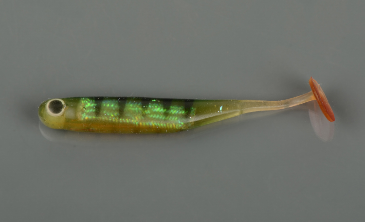 Силиконовая приманка Allvega LL Flashy Shad 11,5см  5,4гр. (4 шт) цвет perch RT