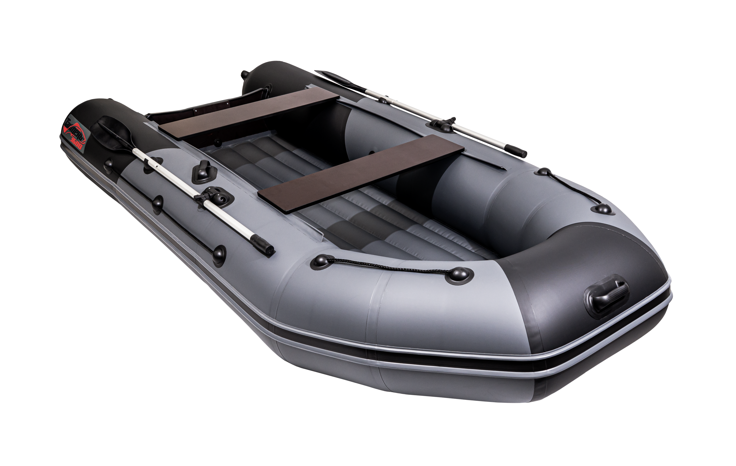 Лодка Таймень NX 3600 НДНД PRO MAX графит/черный