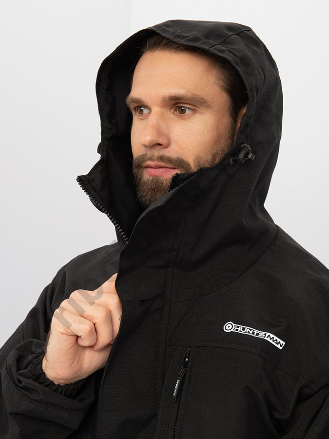 Костюм летний Huntsman Горка-5 цв. Черный ткань Смесовая Рип-Стоп р. 44-46 рост 170-176 на молнии