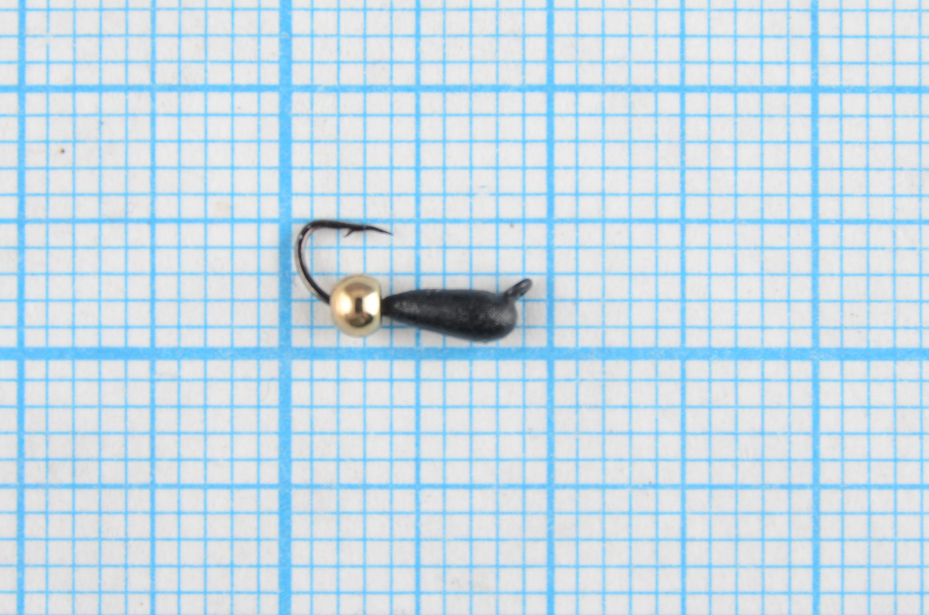 Мормышка Владимирский вольфрам Микроб с латунным шариком Metallic Gold 1,5мм 0,2гр